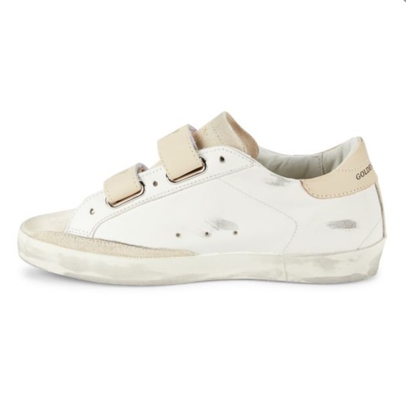 Golden Goose Old School EDT Touch Strap Leather Sneakers - Picture 4 of 14
